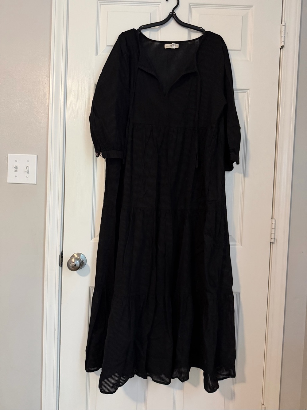 natural life black dress Tiered Maxi Ebay